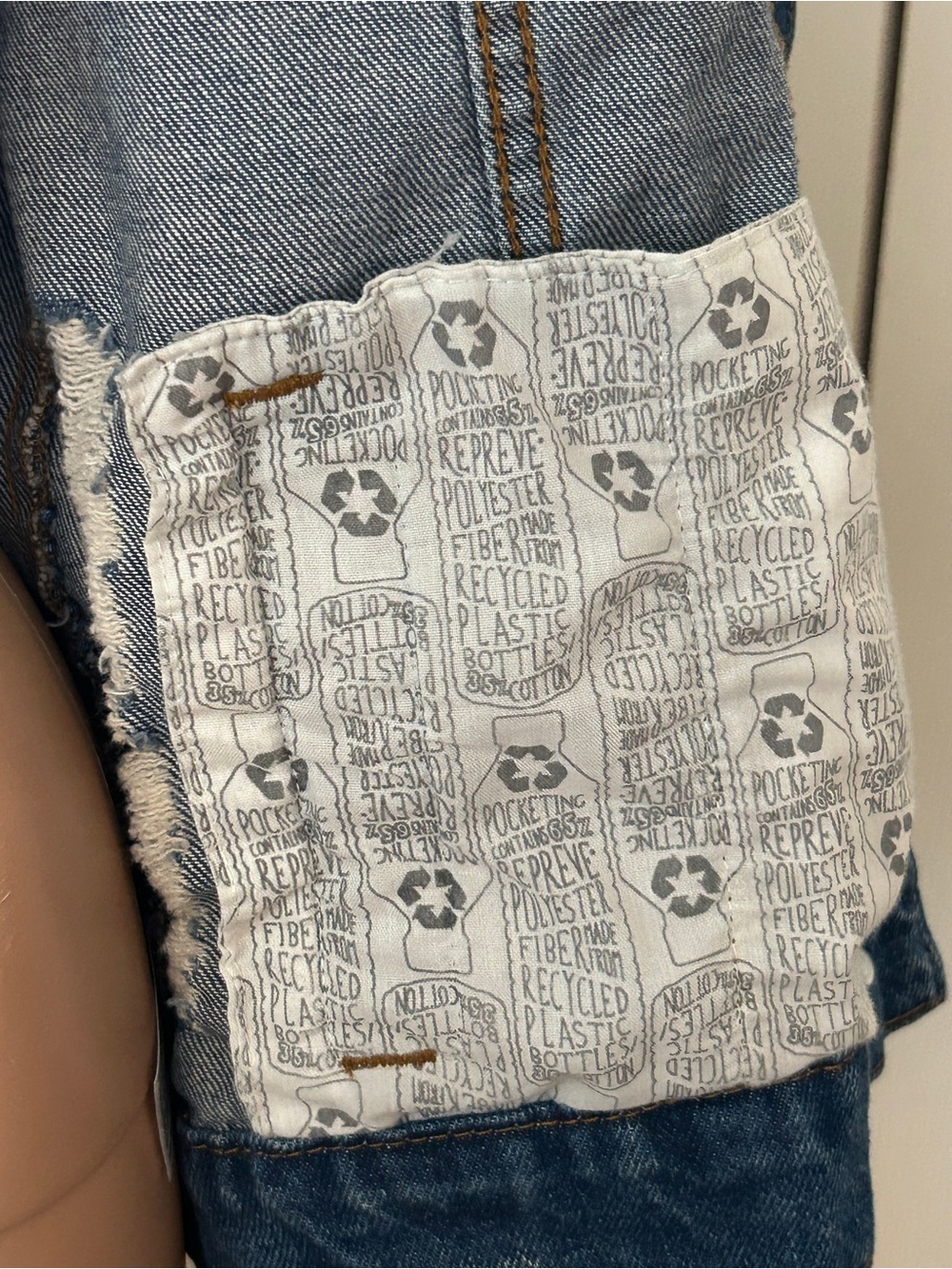 Wild Fable Light Blue Distressed Jean Jacket size M - Picture 6 of 10